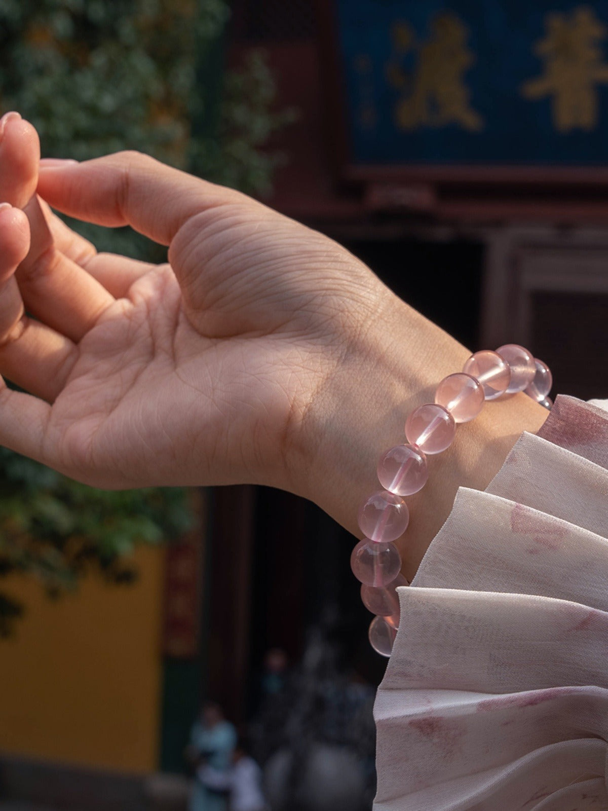 Rose quartz bracelet