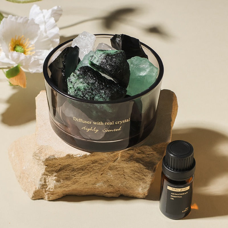 green fluorite essential oil diffuser
